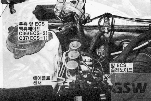 그랜져 1996 > [G6CT] 3.0 DOHC MFI > 컨트롤 하니스 사진 8